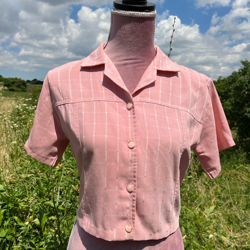 Barbie core Pink button-up